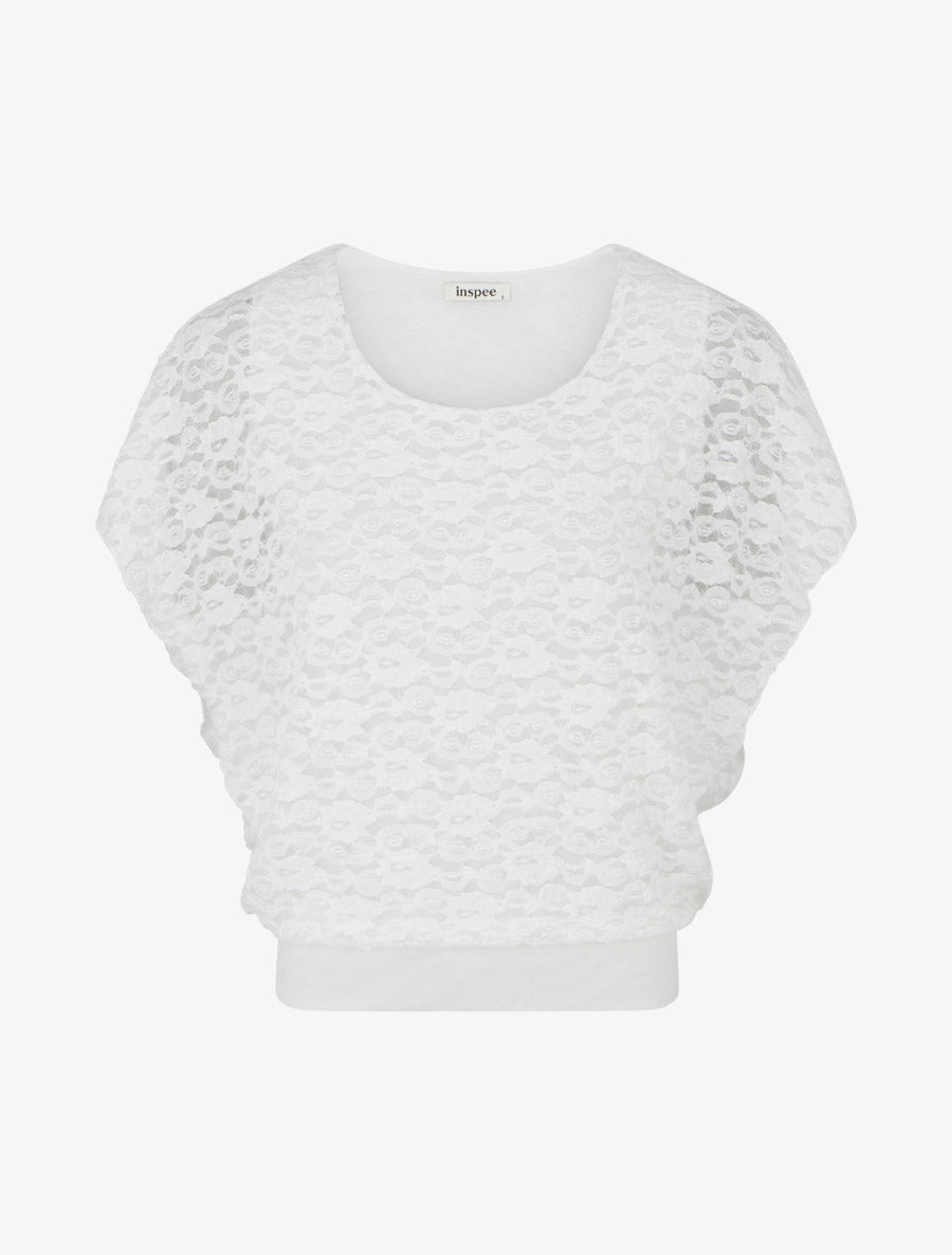 Spitzenkugel aus Spitze - Weiß