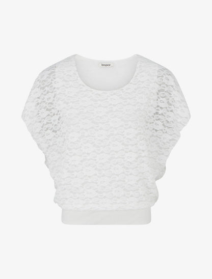 Spitzenkugel aus Spitze - Weiß