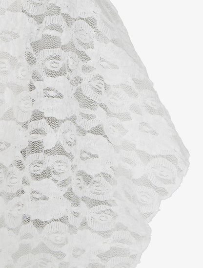 Spitzenkugel aus Spitze - Weiß