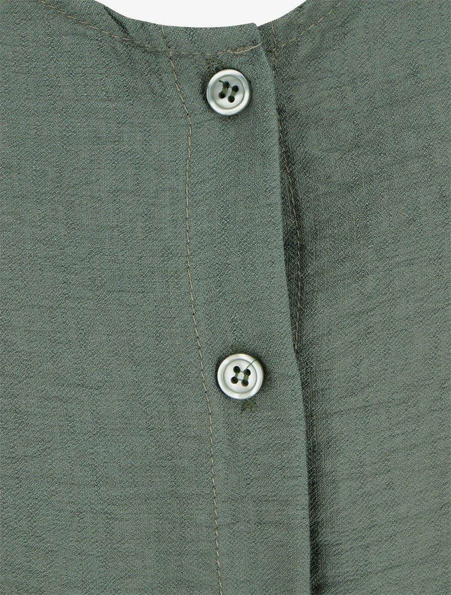 Combishort boutonné sans manches - Kaki - 3