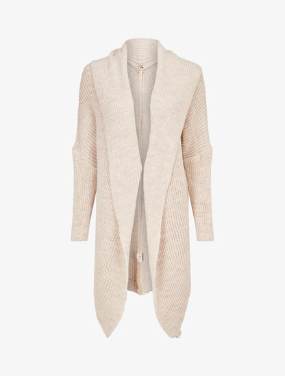 Gilet oversize ouvert - Beige - 5