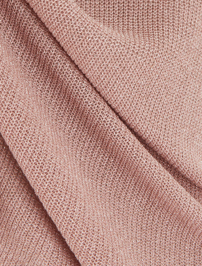 Débardeur en fine maille à détail irisé - Rose - 3