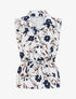 Top sans manches imprimé floral - Marine - 1