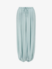 Pantalon style sarouel à bouts élastiqués - Turquoise - 1