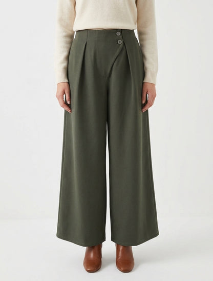 Uni Hose mit elastischem Bund - Kaki
