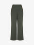 Pantalon uni à fermeture sur les côtés - Kaki - 1