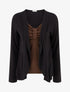 Pull style gilet en trompe l&