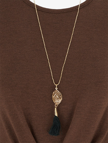 Robe portefeuille bimatière - Marron - 3