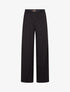 Pantalon de tailleur à fines rayures - Noir - 1