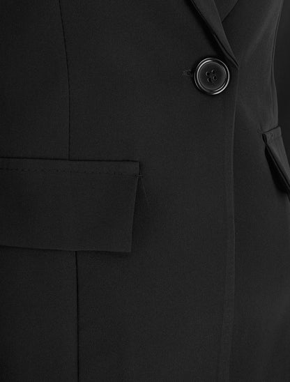Blazer basique à épaulettes - Noir - 3