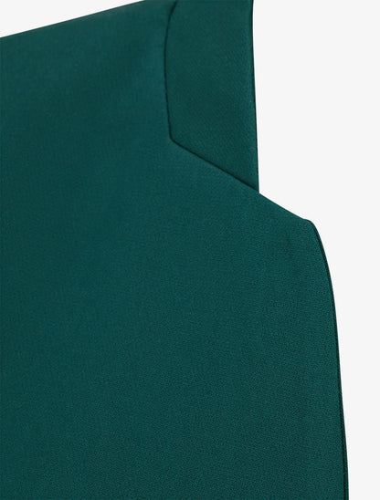 Veste droite à épaulettes - Vert sapin - 3