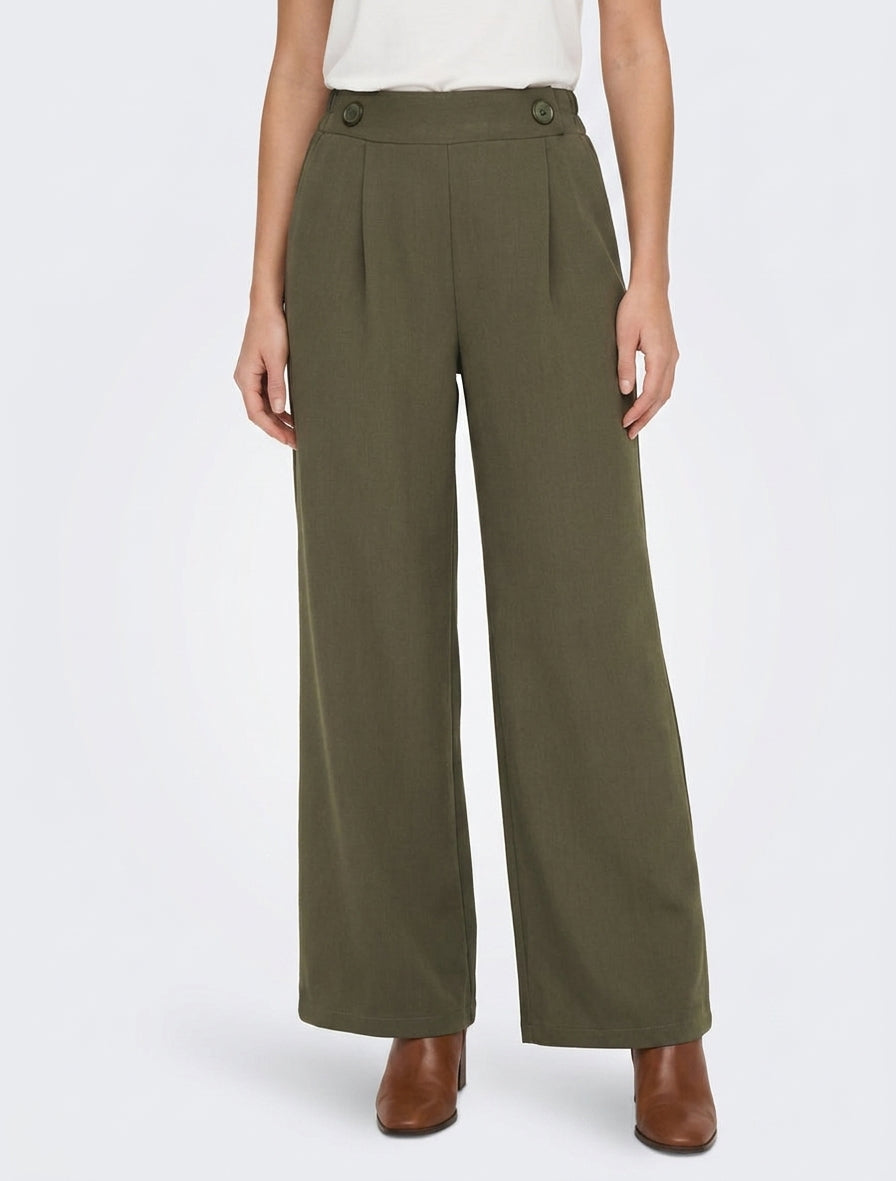 Uni Hose mit elastischem Bund - Kaki