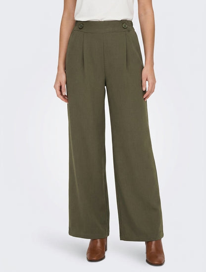 Uni Hose mit elastischem Bund - Kaki