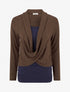 Pull à doublure en trompe l&