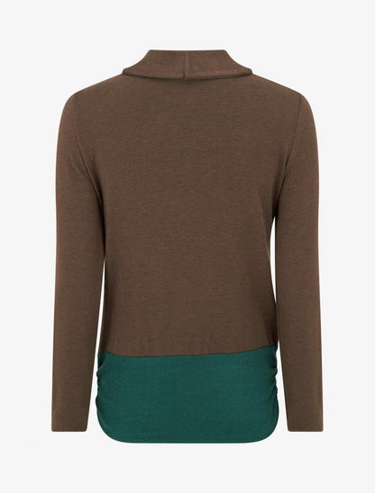 Pull à doublure en trompe l&