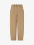 Pantalon uni à fermeture boutonnée - Camel clair - 1