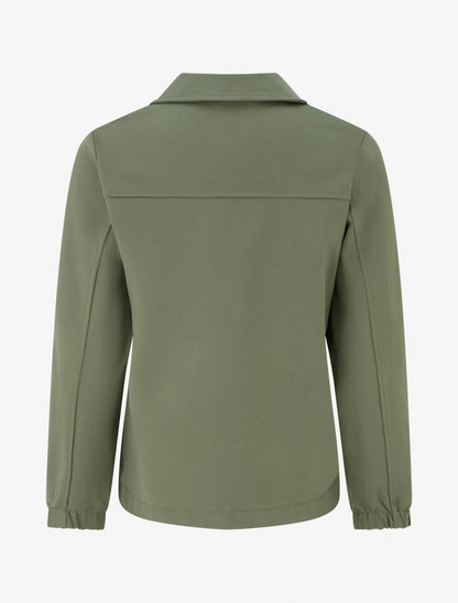 Veste unie à poignets élastiqués - Kaki - 2