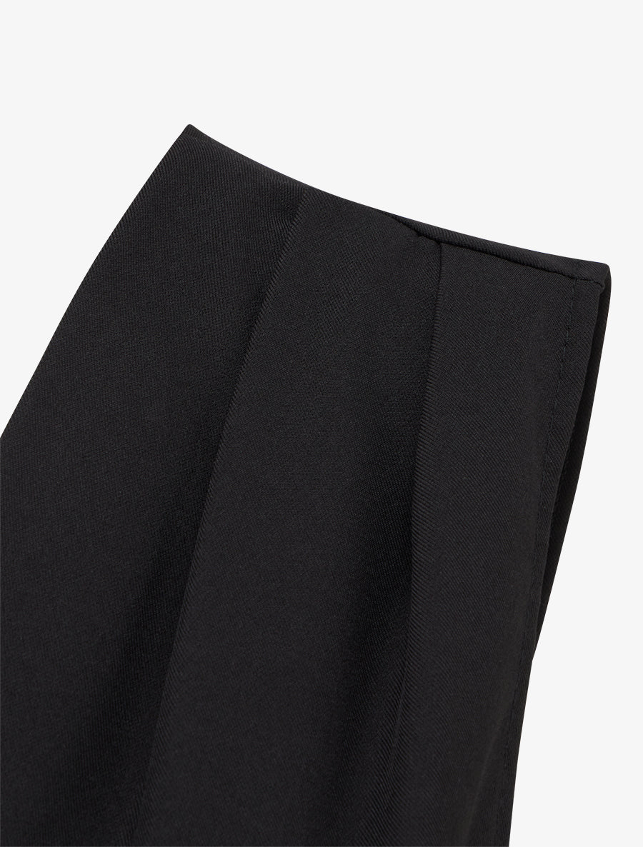 Combinaison ample à col cache-coeur effet drapé et bijou - Noir - 3