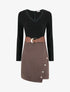 Robe droite bicolore - Noir - 1