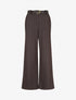 Pantalon ample à rayures - Chocolat - 1