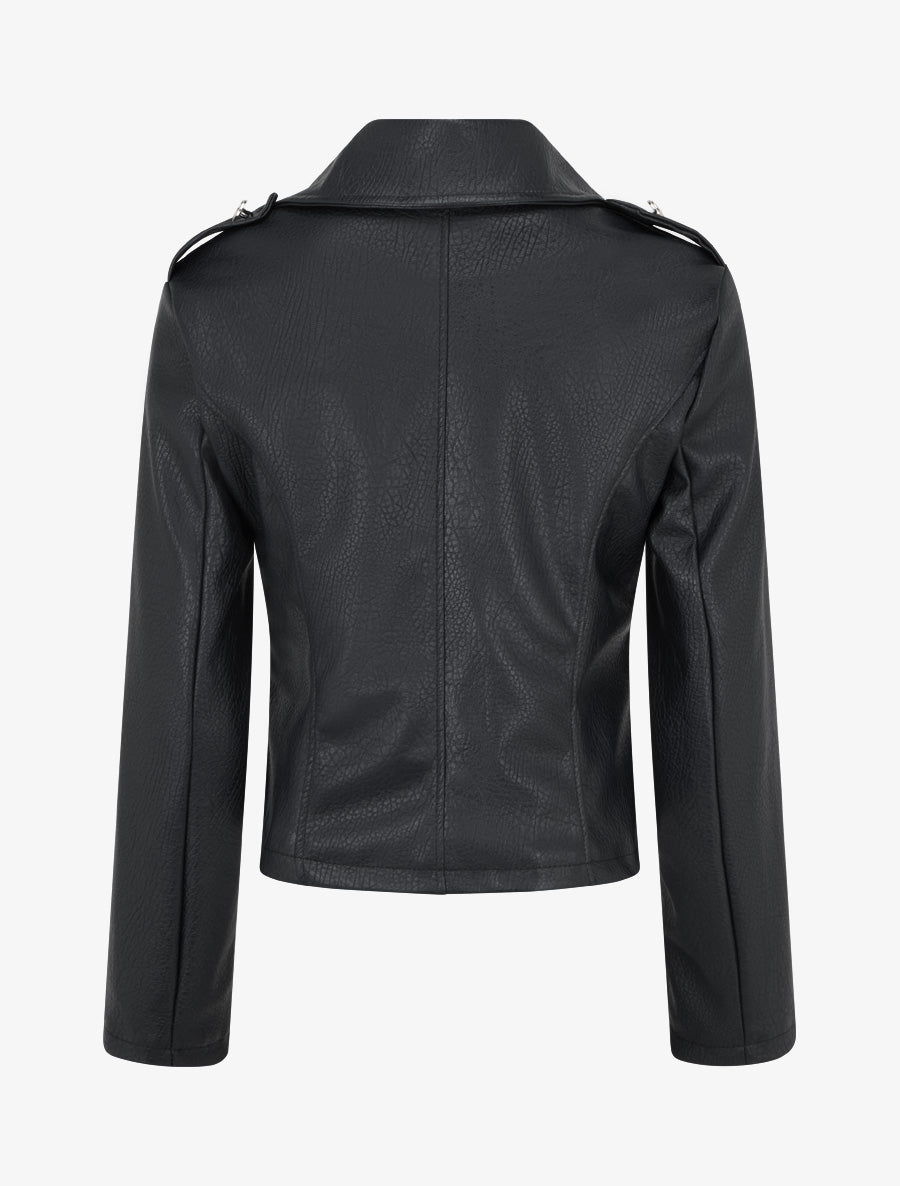 Veste simili style officier - Noir - 2