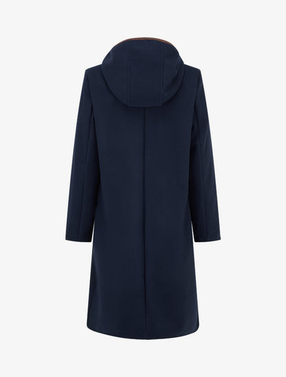 Duffle-coat à attaches contrastantes - Marine - 2