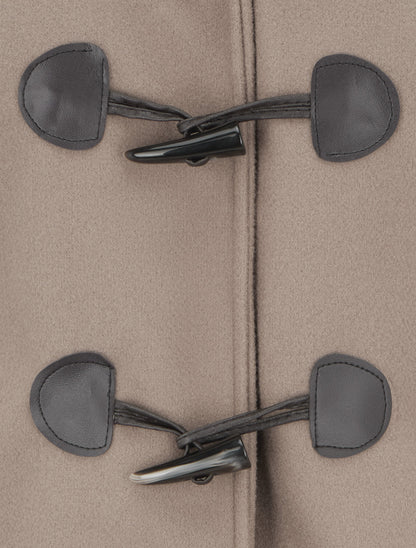 Duffle-coat à attaches contrastantes - Taupe - 3