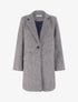 Manteau boutonné imprimé chevron - Marine - 1