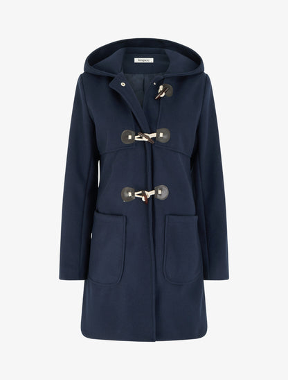 Duffle-coat droit long - Marine - 1