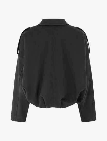 Bomber à col à pied - Noir - 2