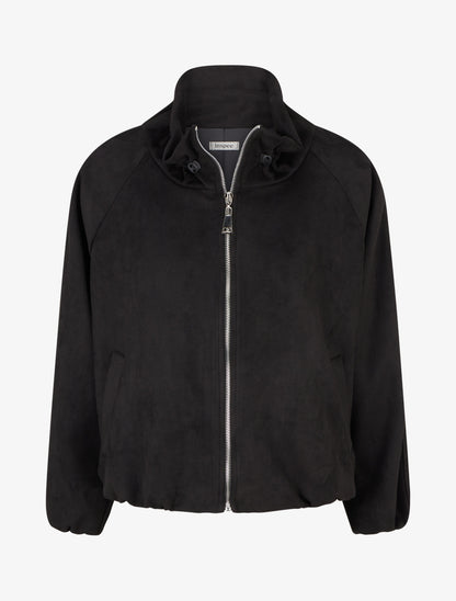 Bomber uni à poches - Noir - 1