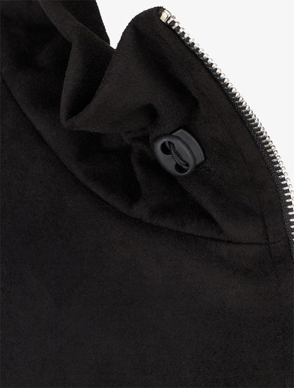 Bomber uni à poches - Noir - 3