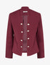 Veste droite ouverte style officier - Lie de vin - 1
