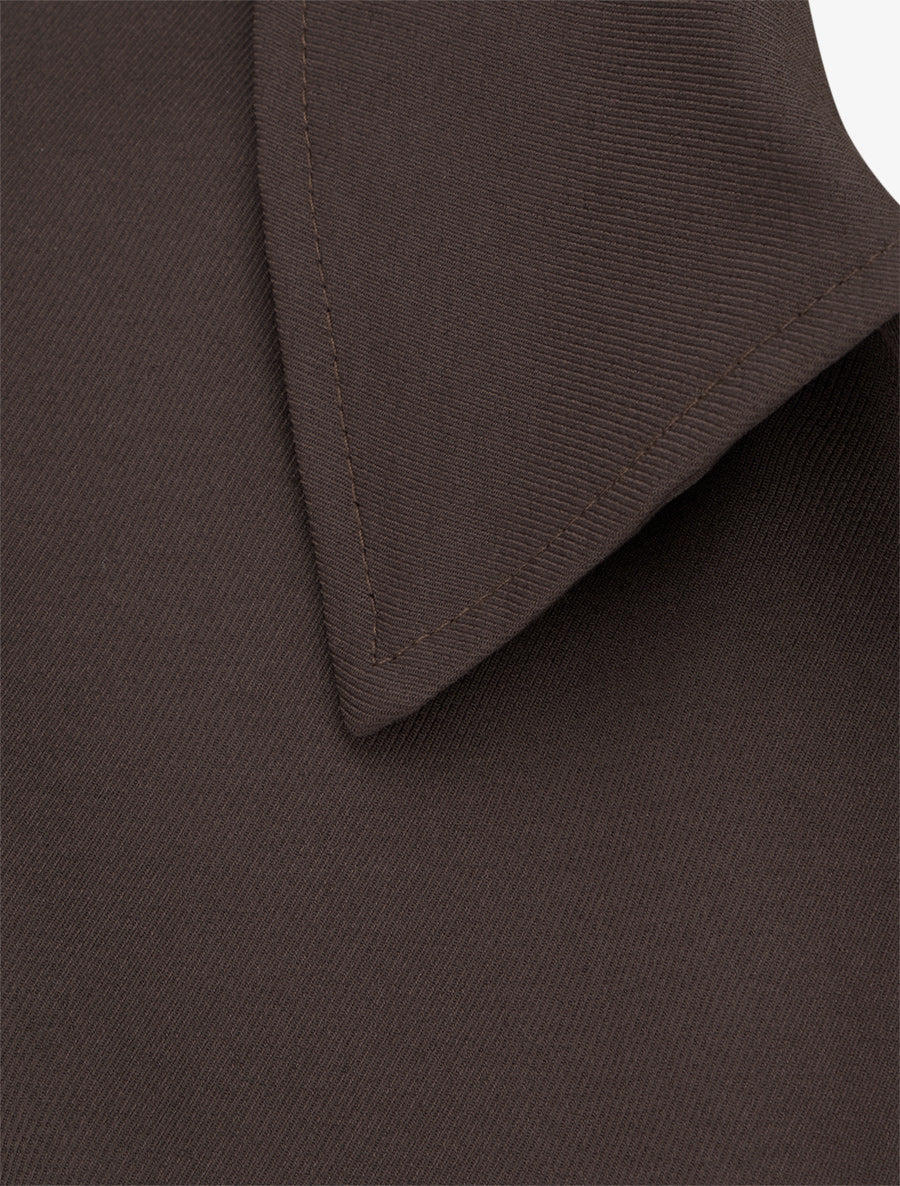 Bomber uni zippé - Marron - 3