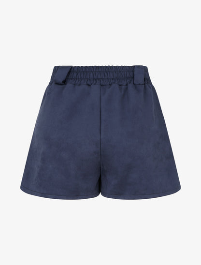 Short en suédine en trompe l&