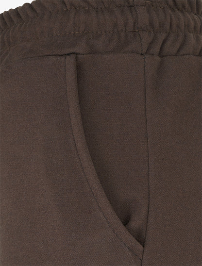 Pantalon style jogging - Chocolat - 3