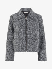 Veste coupe boule duveuteuse - Noir - 1