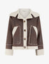 Bombardier effet peau de mouton - Marron clair - 1