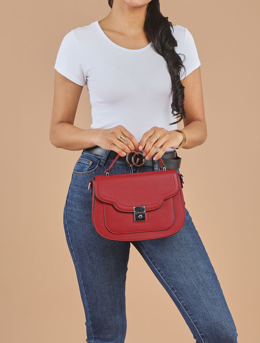 Sac besace Bridget - Rouge - 5