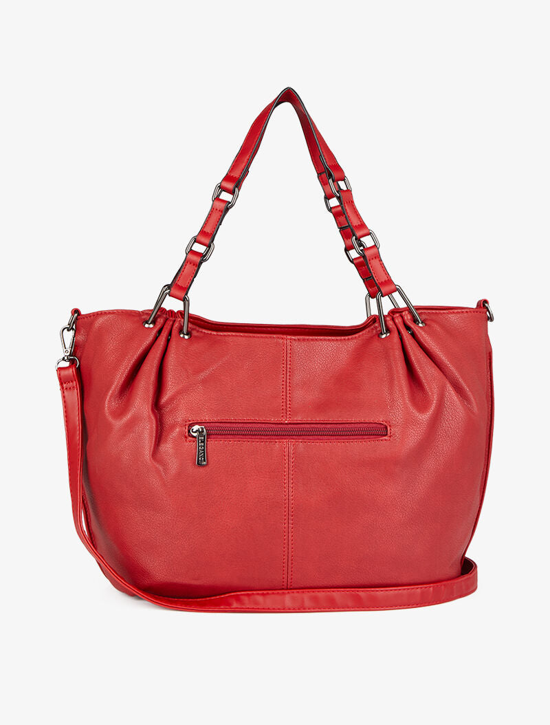 Sac cabas Elisa - Rouge - 3