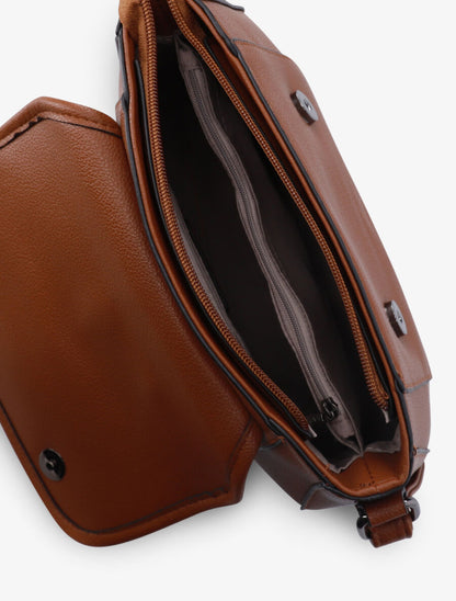Sac bandoulière Bellerose - Camel - 4