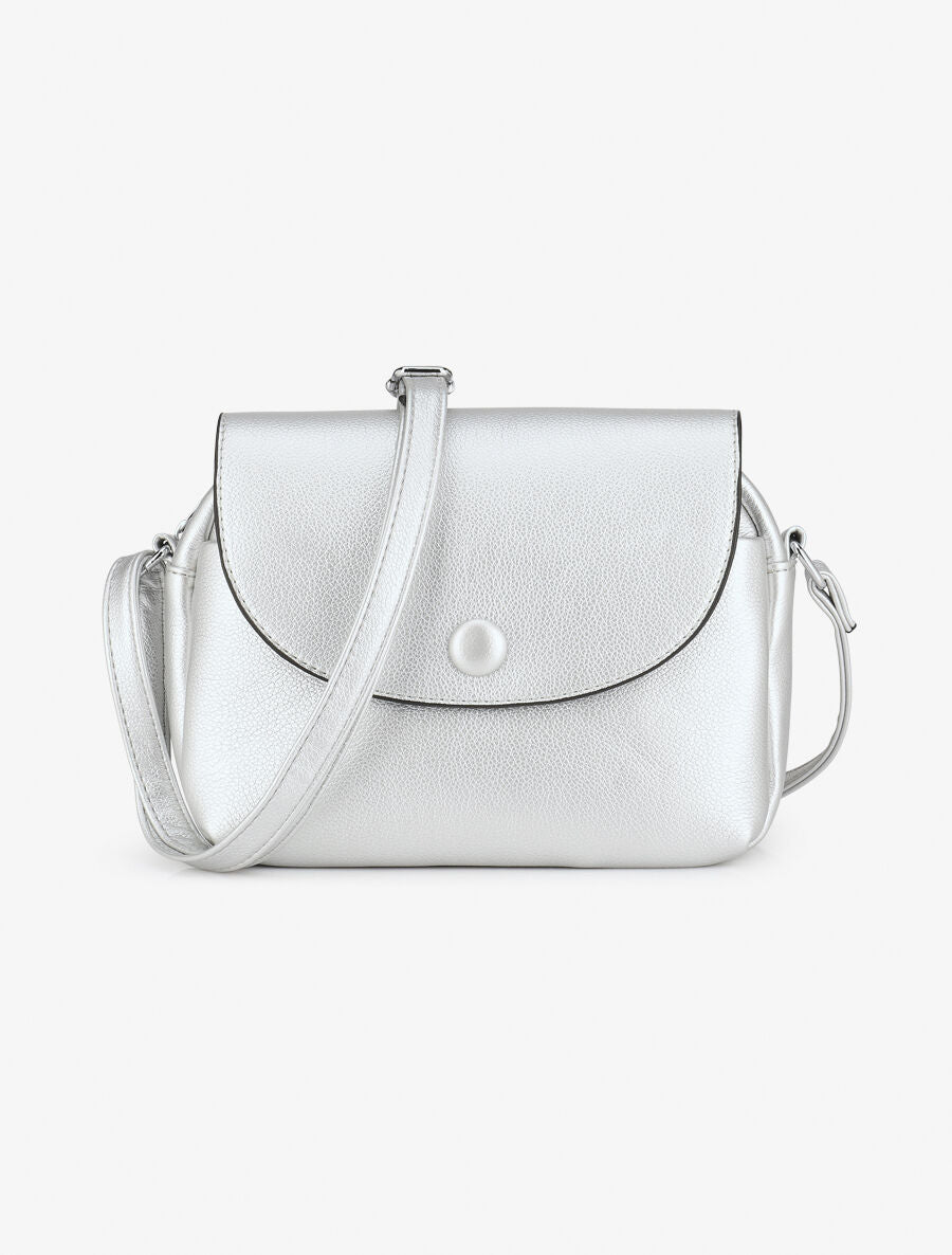 Sac besace Laura - Argent - 1