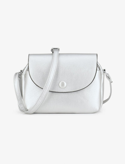 Sac besace Laura - Argent - 1