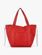 Sac cabas et pochette Julienne - Rouge - 6