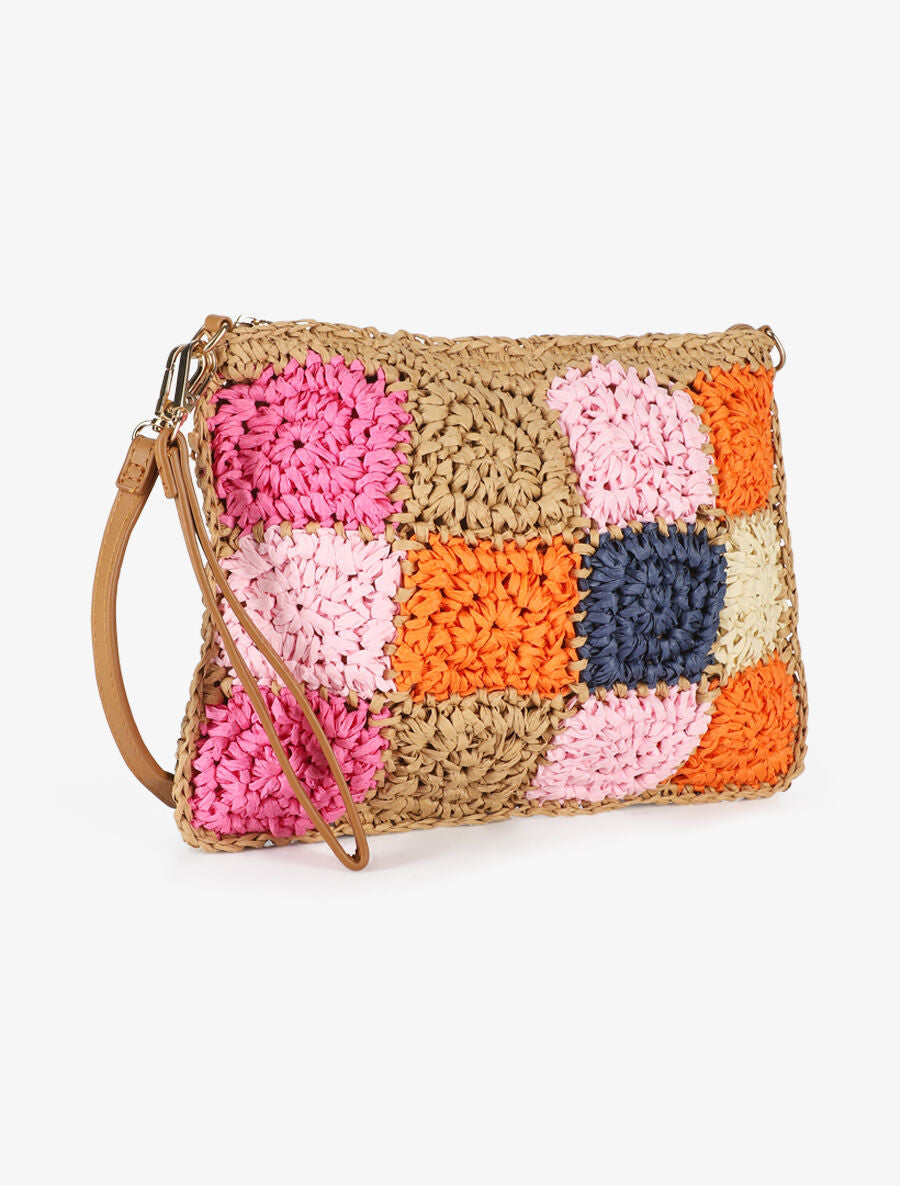 Sac bandoulière Patricia - Orange/beige - 3