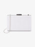 Minaudière rectangulaire à paillettes et fermoir bague - Argent - 1