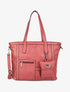 Sac cabas à pochette Melinda - Rouge - 1