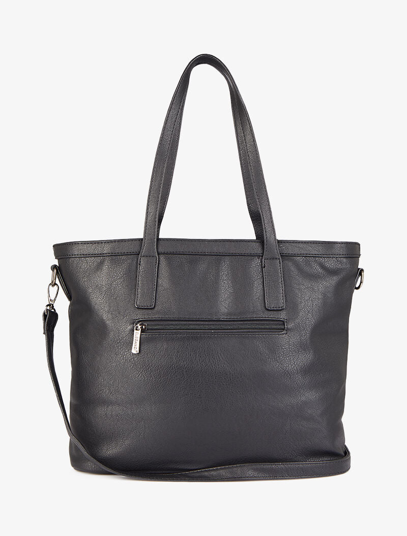 Sac cabas à pochette Melinda - Noir - 3