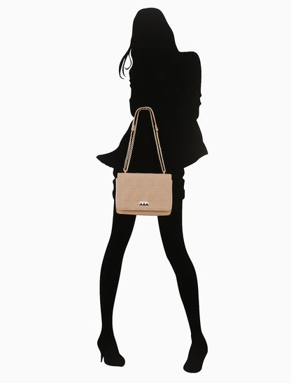 Sac à bandoulière Gabrielle - Beige - 5