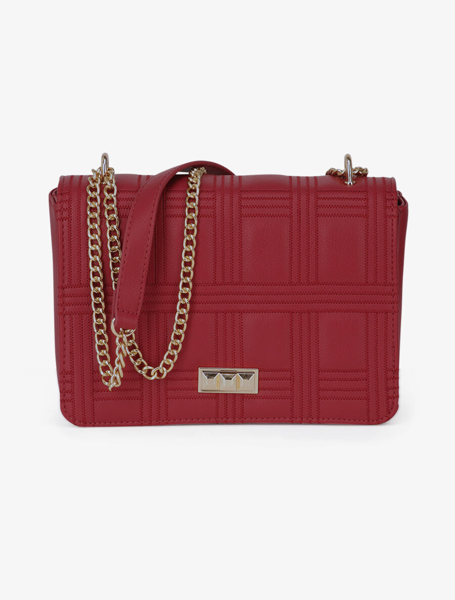 Sac à bandoulière Gabrielle - Rouge - 6